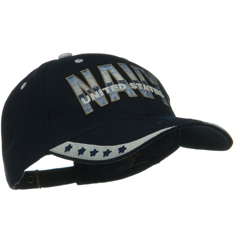 EAGLE CREST US Navy Cotton Cap - Navy Star OSFM