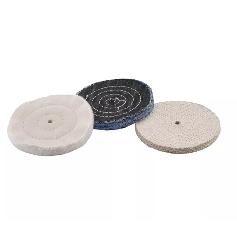 RYOBI 6" BUFFING AND POLISHING WHEEL SET for Bench grinders