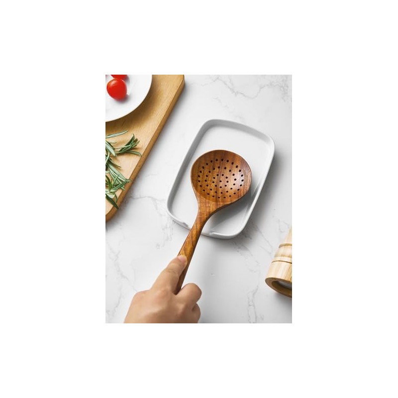 ABRUTY Spoon Rest for Stove Top, Ceramic Spoon Holder for