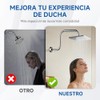 Brazo y Chapetón de Acero Inoxidable de 33cm para Regadera