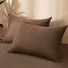 AZRA 2 Piece Pillow Case Set Peach Skin Zippered Zippered
