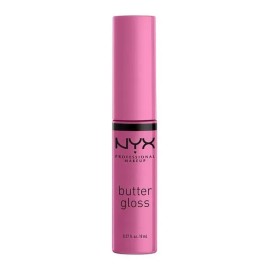Labial Líquido Nyx Butter Gloss Cobertura Ligera A Media 8ml Color Merengue