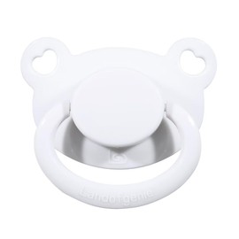 Landofgenie Adult Size Large Shield Pacifiers Bear Shaped Cutie Pacifier White