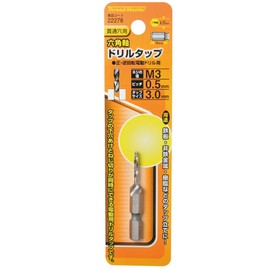 Ichinen Access Thread Master 22278 HSS Tap and Dice, Hexagonal Shaft Drill Tap, M3 x 0.02 inches (0.5 mm)