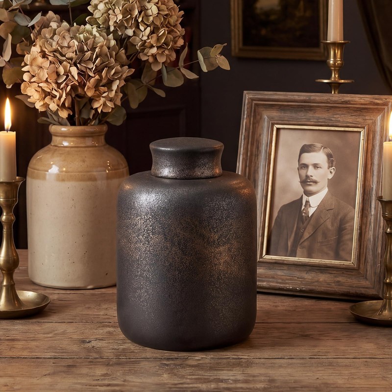 SOITIS Small Urns for Human Ashes Ceramic Decorative Urn Cremation