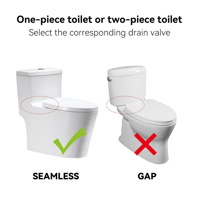 210mm Height White Toilet Push Button Valve Element Dual Flush