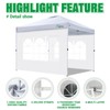 Acepic Instant Canopy Tent Sidewalls for 10x10 Pop Up Canopy