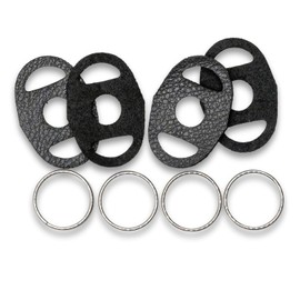 LENS-AID Connection clip strap connector: camera strap adapter such as split ring, connecting ring, quick release for attaching strap to camera, 4 x split ring round