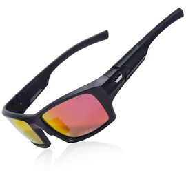 Mnxght Fast Glasses Rave, Cycling Glasses for Men Women Sports Sunglasses TR90 Ultralight Sports Glasses Polarised with Adjustable Nose Pads and Temple UV400 Running Glasses for Fishing Road Bike