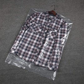 50Pcs See-Through Clothes Dust Bags Dry Cleaning Garment Clothes Covers for Travel and Clothing Storage of Dresses, Dress Shirts, Coats(60 * 100)