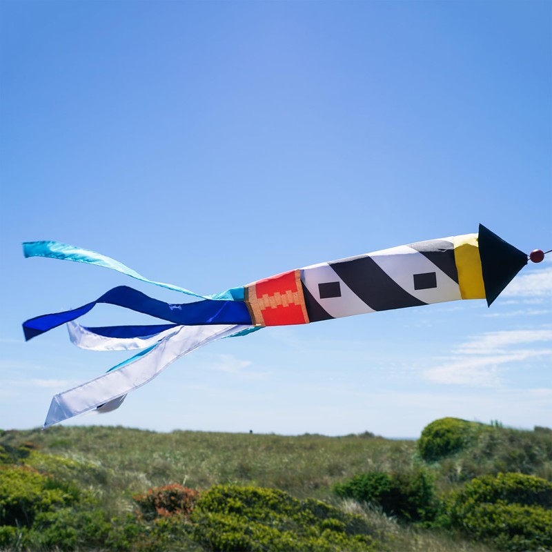 In the Breeze 4665 — 3D Lighthouse Windsock — Hanging