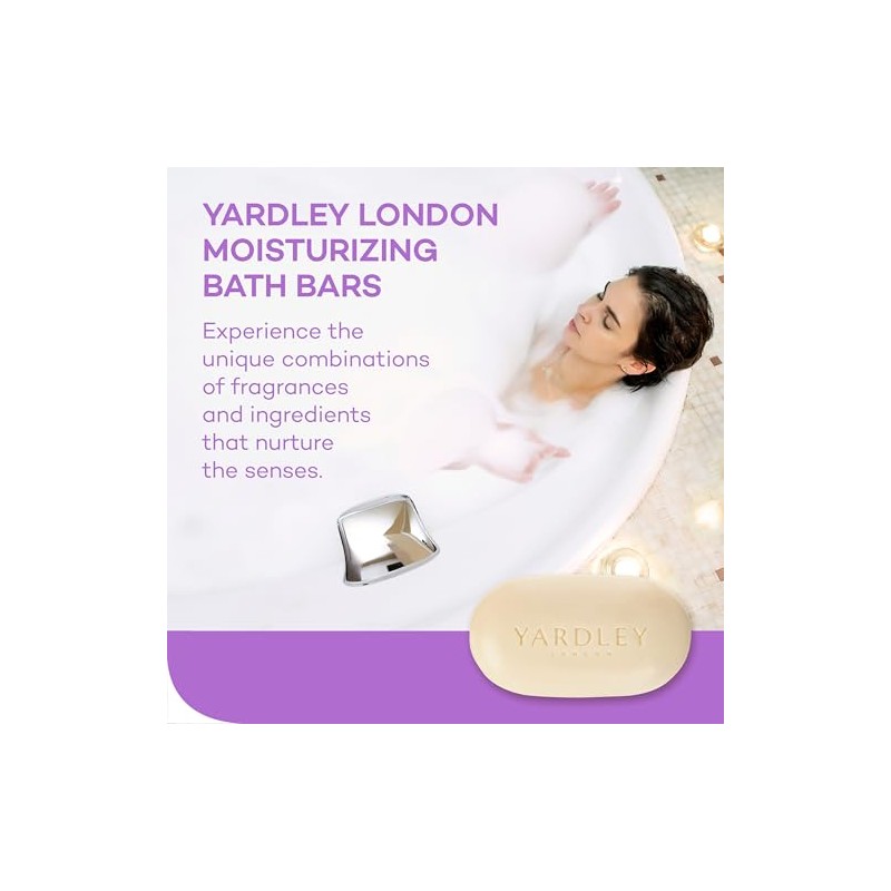 Yardley Bar Soap, English Lavender, 2 Count