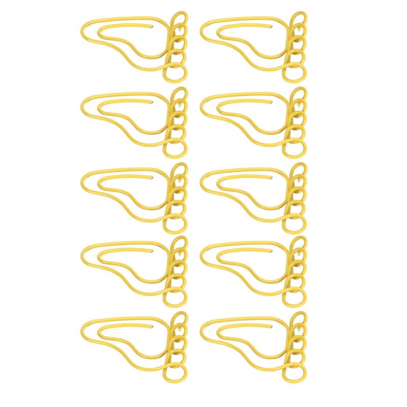 100pcs Paper Clip Foot Shape Cute Anti Slip Portable Paperclip
