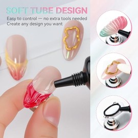 Pegamento Para Uñas 3D, Gel Para Esculpir Uñas, Diseño De Uñas, Gel Moldeador Para Uñas 3D, Esmalte, Dibujo, Escultura, Decoración De Uñas, Manicura T