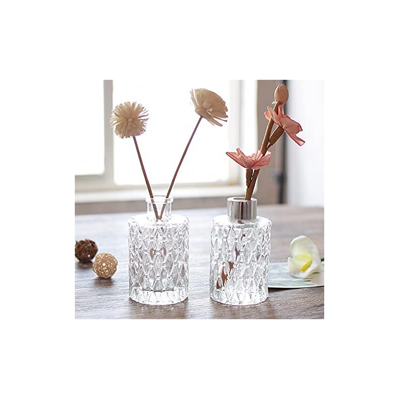 150ML/5oz Clear Glass Diffuser Jars Essential Oil Diffuser Bottle with