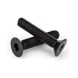 ANSIEDIO M3 Hex Socket Countersunk Machine Screws Bolts, Black High Tensile Alloy Steel Allen Bolts, M3×10mm,30 pcs