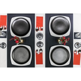 AROBA 50 x Airlaid Cutlery Napkins (Green, 32 x 40 cm), High-Quality Napkin Pockets, Ready-Folded Cutlery Pockets, Fabric-Like Airlaid Napkins