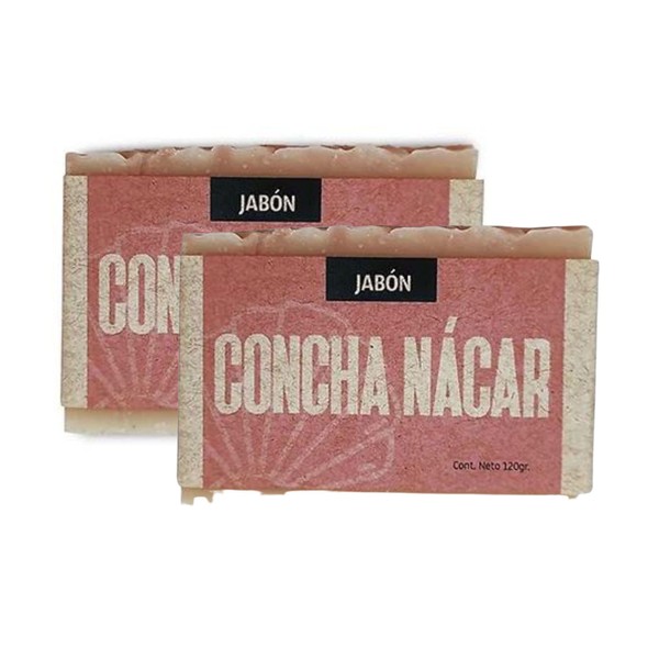 Jabón Concha Nácar 2 De 120g Volviendo Al Origen Artesanal