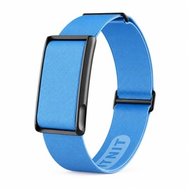 Nylon Sport Band Compatible with Whoop 5.0 Bicep Bands One, Peak, Adjustable Elastic Arm Band for WHOOP 5.0/ MG Fitness Tracker, Sweat Resistant Bicep Strap Replacement for Whoop MG Life (Blue)