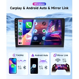2+64G Android Car Radio Stereo for Toyota Matrix 2009-2014 with Wireless Carplay Android Auto, 9'' Touchscreen Head Unit with Bluetooth GPS Navigation Mirror Link WiFi FM/RDS EQ Backup Camera SWC