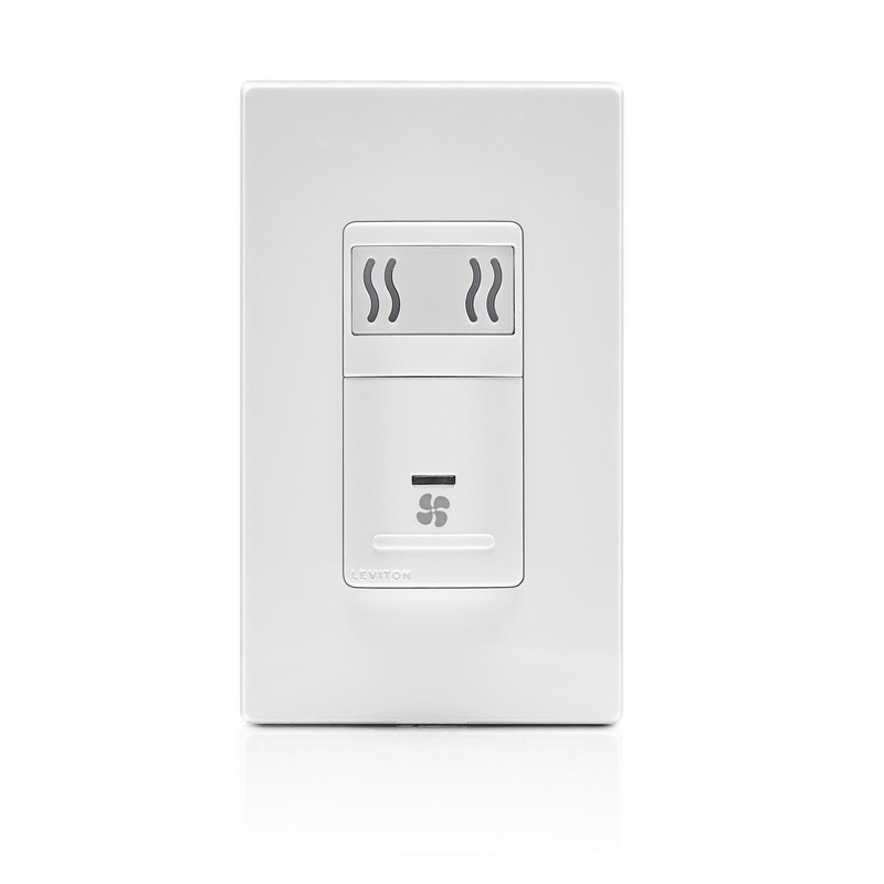 Leviton IPHS5-1LW Decora In-Wall Humidity Sensor & Fan Control ,