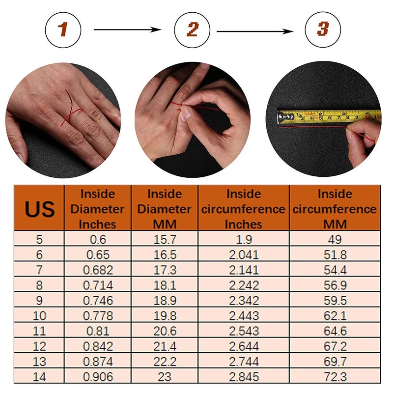 Udolfly Mens Fidget Rings Anxiety Spinner Rings for Men Classic