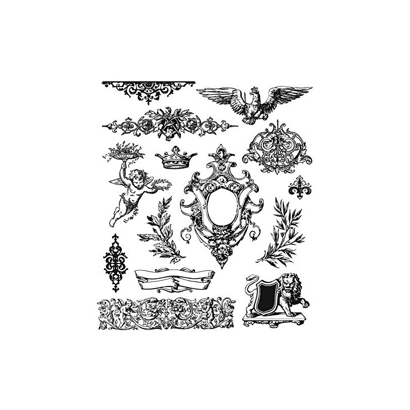 Tim Holtz - Stampers Anon Cling RBBR Stamp Set ELEM,