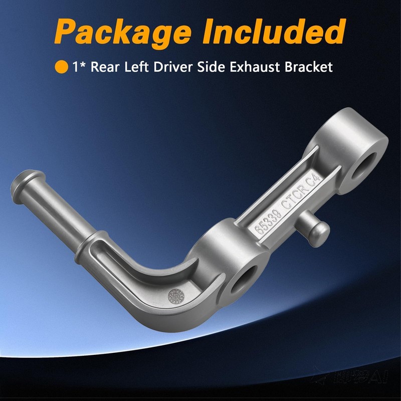 FUSCH Rear Left Driver Side Exhaust Bracket, Tailpipe Hanger, Muffler
