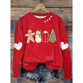 Fuyxxmer Merry Christmas Sweatshirts for Women Santa Claus Christmas Trees Graphic Xmas Pullover Tops