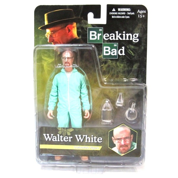 Mezco Toys Breaking Bad: Green Haz-Mat Suit Walter 6" Figure,