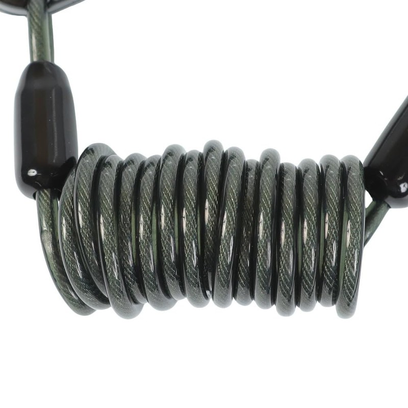 ORANGE Coil Lock Leash Anti-Theft Wire Lock 150634 4004 (Black/FF/Men's,