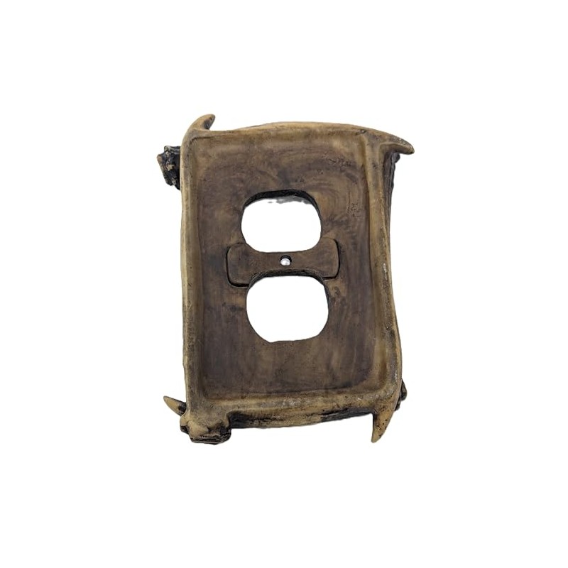 Rustic Antler Wall Plate Covers - Decorative Light Switch &