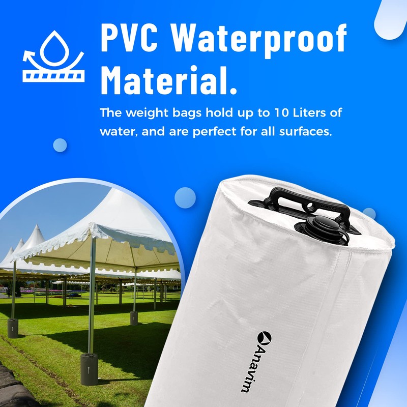 Anavim Canopy Water Weights Bag, Leg Weights for Pop up