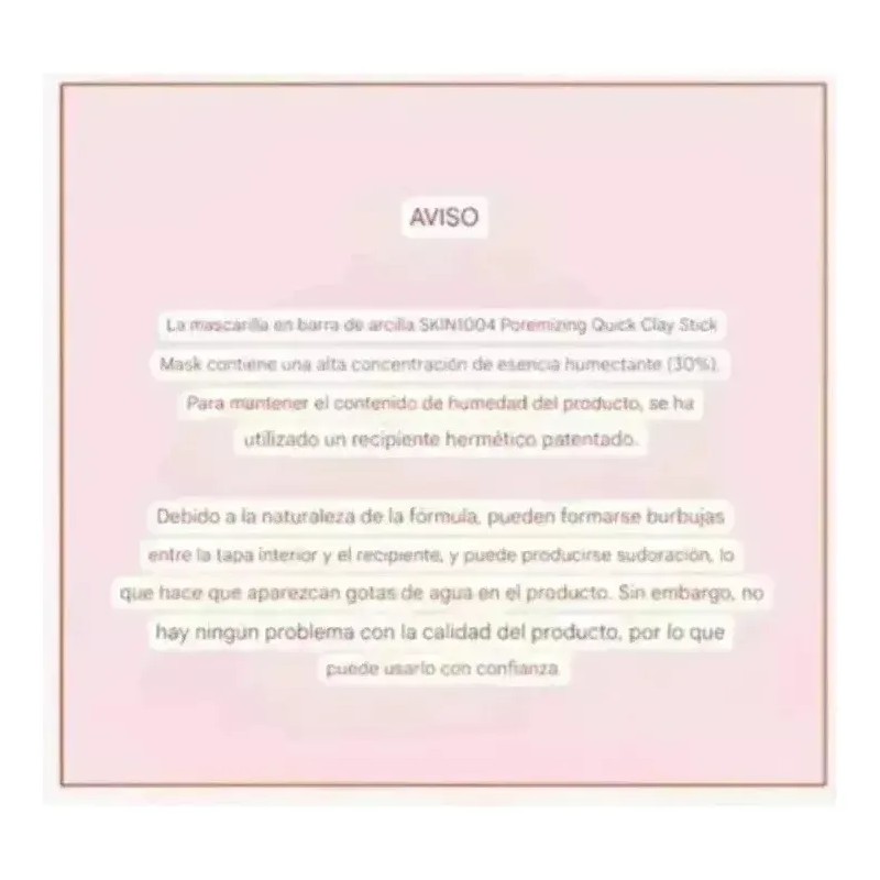 I 1- Mascarilla Stick Rosa Sk1004 De Centella Blackhead