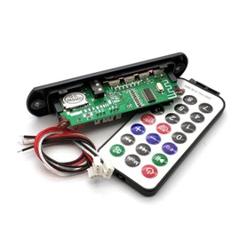 Retoo Modul Bluetooth USB FM Radio, Decoder Board Audio Modul mit Fernbedienung, LCD Bildschirm, 7V - 12V, 3.5 MM AUX, Unterstützt SD, FM, FLAC, WAV, WMA und MP3, Bluetooth KFZ Audio