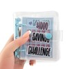 Saving Challenge Book $1000, 3 Ring Binder Clear Cover Money