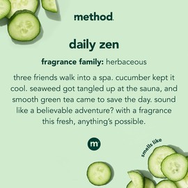 Method Method Body Wash, Daily Zen, Paraben and Phthalate Free, 18 oz (Pack of 1)