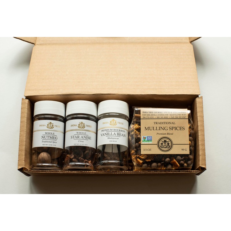 India Tree Winter Holiday Spice Gift Pack - Mulling Spices,