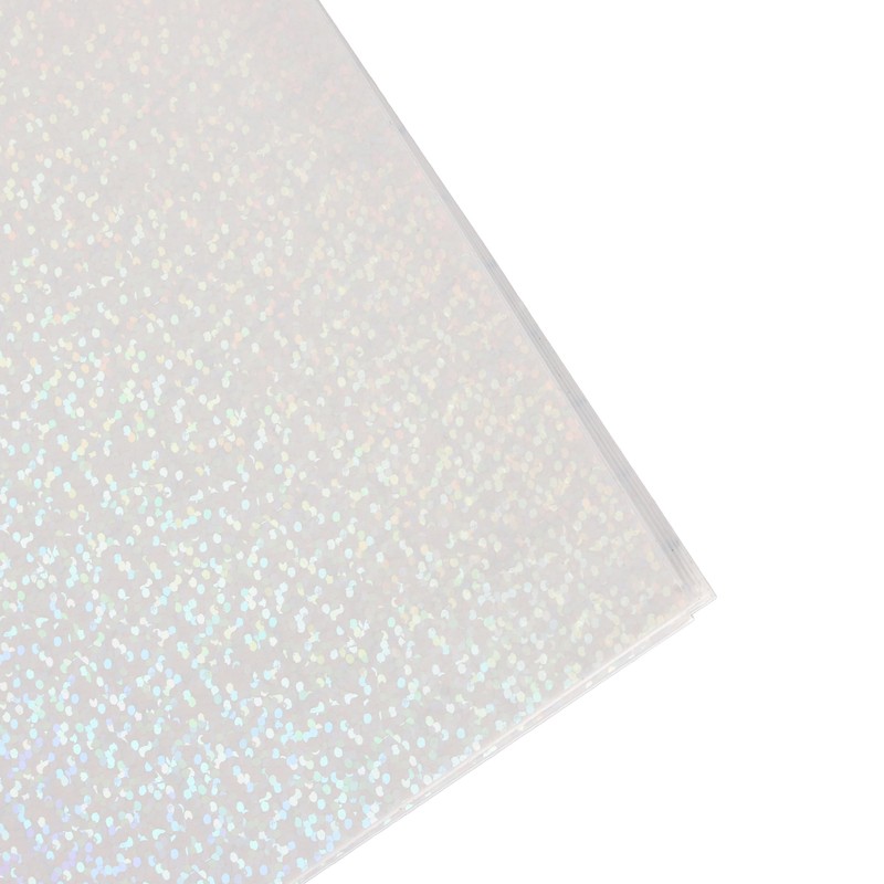 50 Sheets A4 Holographic Cold Laminate Sheet Self Adhesive Waterproof