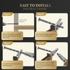 Haliwu 10 Pack White Marble Grain Cabinet Pulls, 6-5/16 inch
