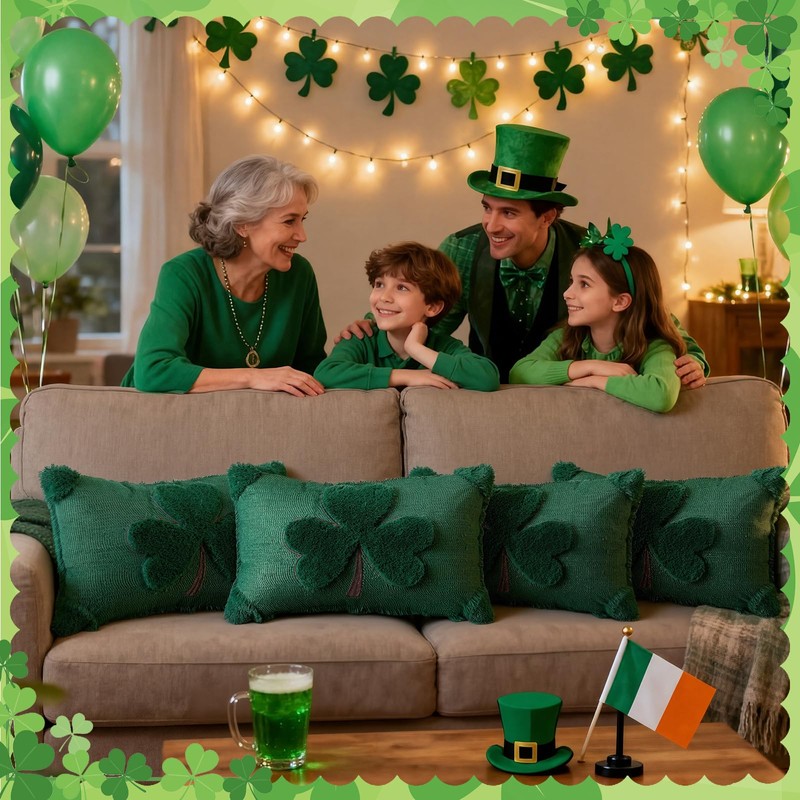 12 x 20 Inch St Patricks Day Pillow Cover St