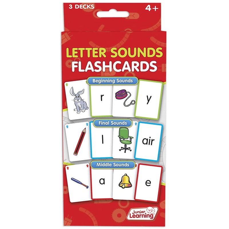 Junior Learning JL202 Letter Sound Flashcards Medium