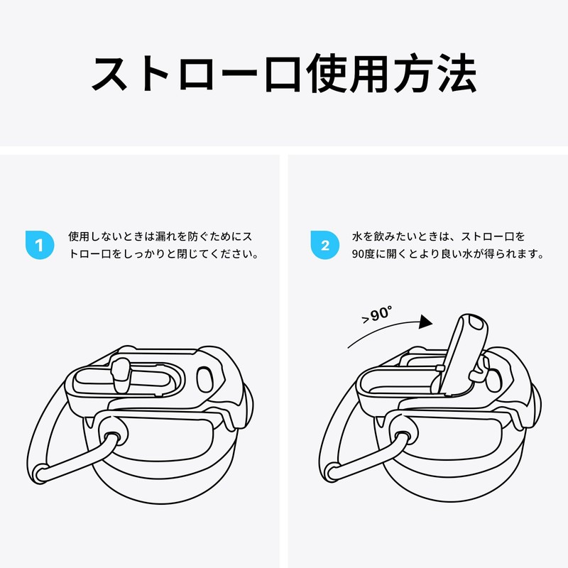 BOTTLE BOTTLE 2-Way Lid Water Bottle