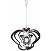 Hanging Stainless Steel Garden Wind Spinner Sun Catcher Crystal -