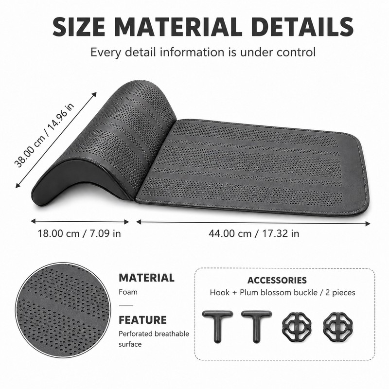 Car Seat Leg Support Cushion for Driving – Memory Foam
