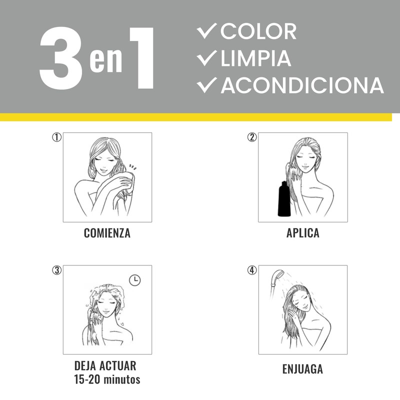 Hair Dye Shampoo for Gray Hair, Hair Coloring Shampoo for