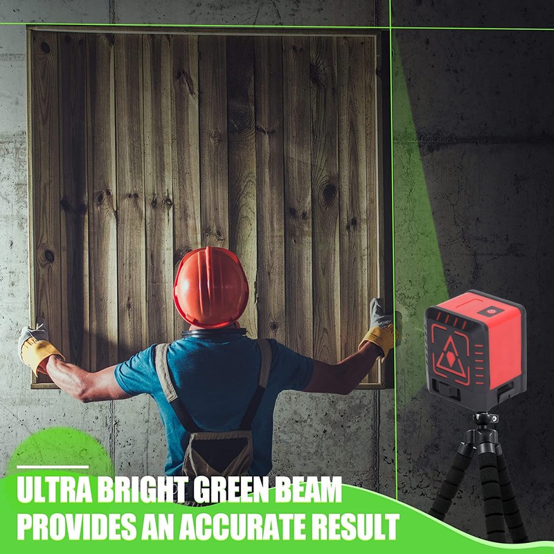 Laser Leveling High Visibility Green Self Leveling 3D Cross Line