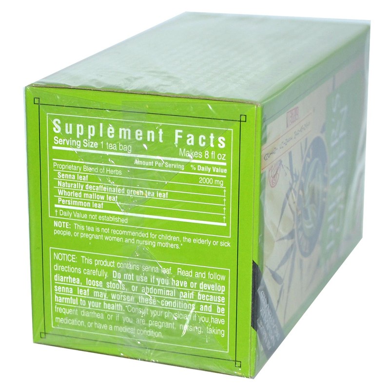 Triple Leaf Tea Diet Green Herbal Tea, Decaffeinated, 20 Tea