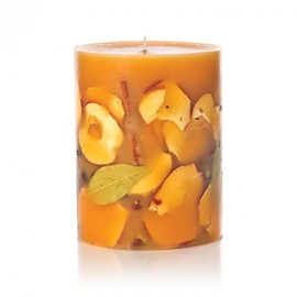 Rosy Rings Small Round Botanical Candle - Spicy Apple