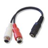 3.5 mm sutereominizyakku (Female) to RCA/Pin Jack X 2 (Red,